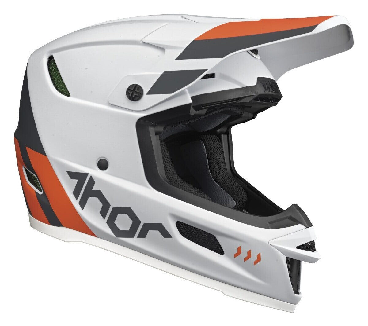 Thor 2024 Reflex Cube Grey/Orange Helmet - MD