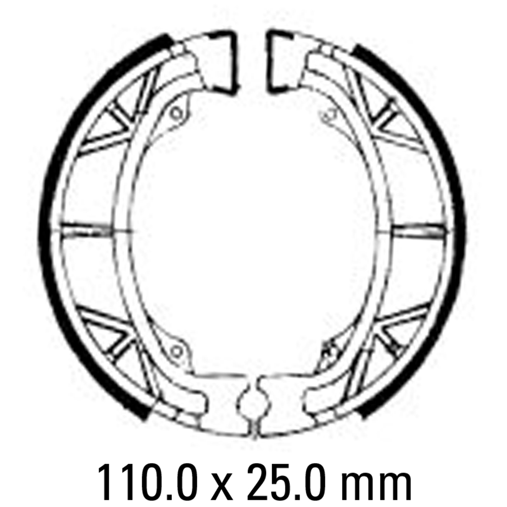 FERODO BRAKE SHOE SET : FSB704A [ECO FRICTION] [BQ10]