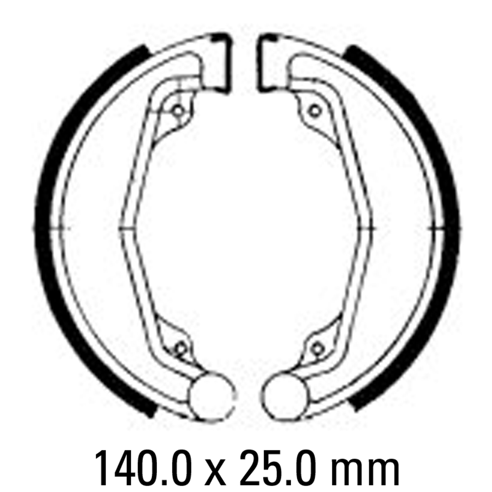 FERODO BRAKE SHOE SET - FSB707