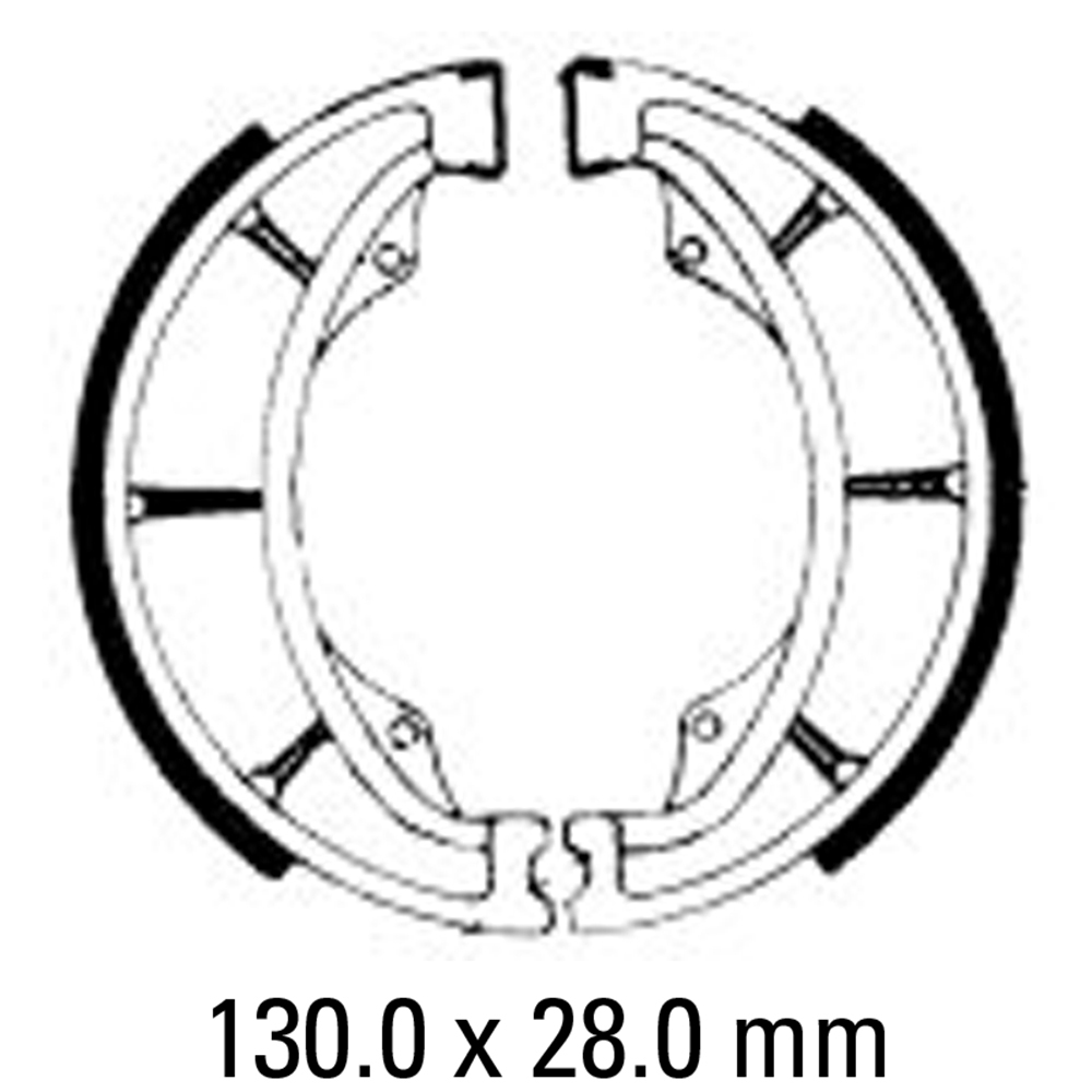 FERODO BRAKE SHOE SET - FSB721A [ECO FRICTION] [BQ10]