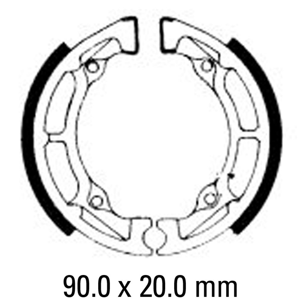 FERODO BRAKE SHOE SET - FSB726