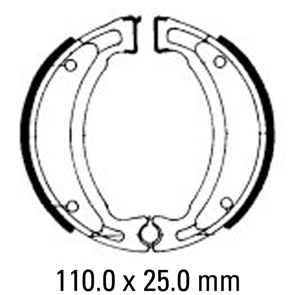 FERODO BRAKE SHOE SET - FSB731A [ECO FRICTION] [BQ10]