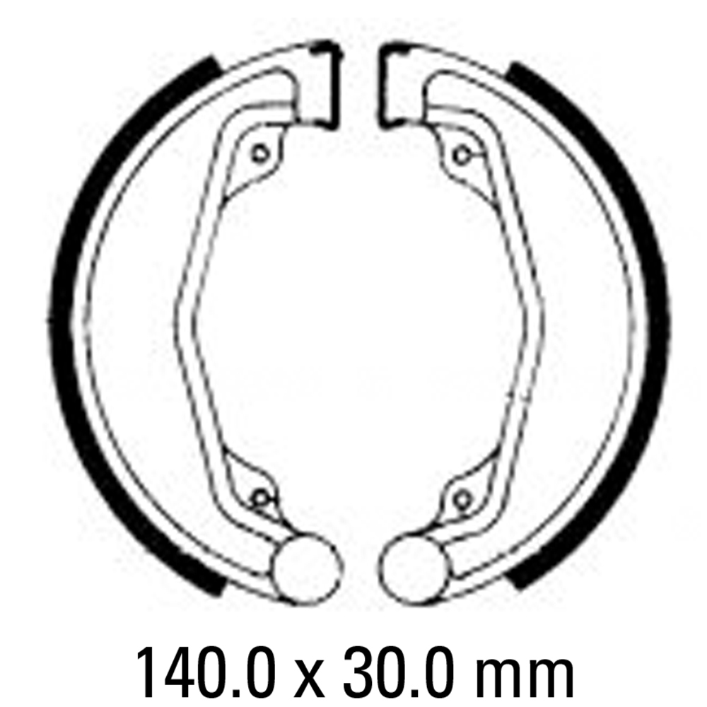 FERODO BRAKE SHOE SET - FSB749