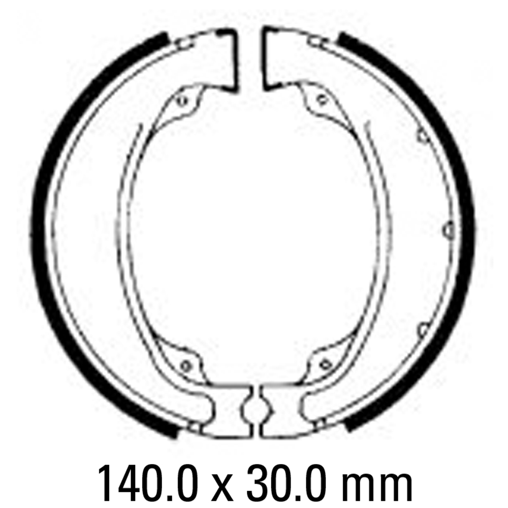 FERODO BRAKE SHOE SET - FSB755