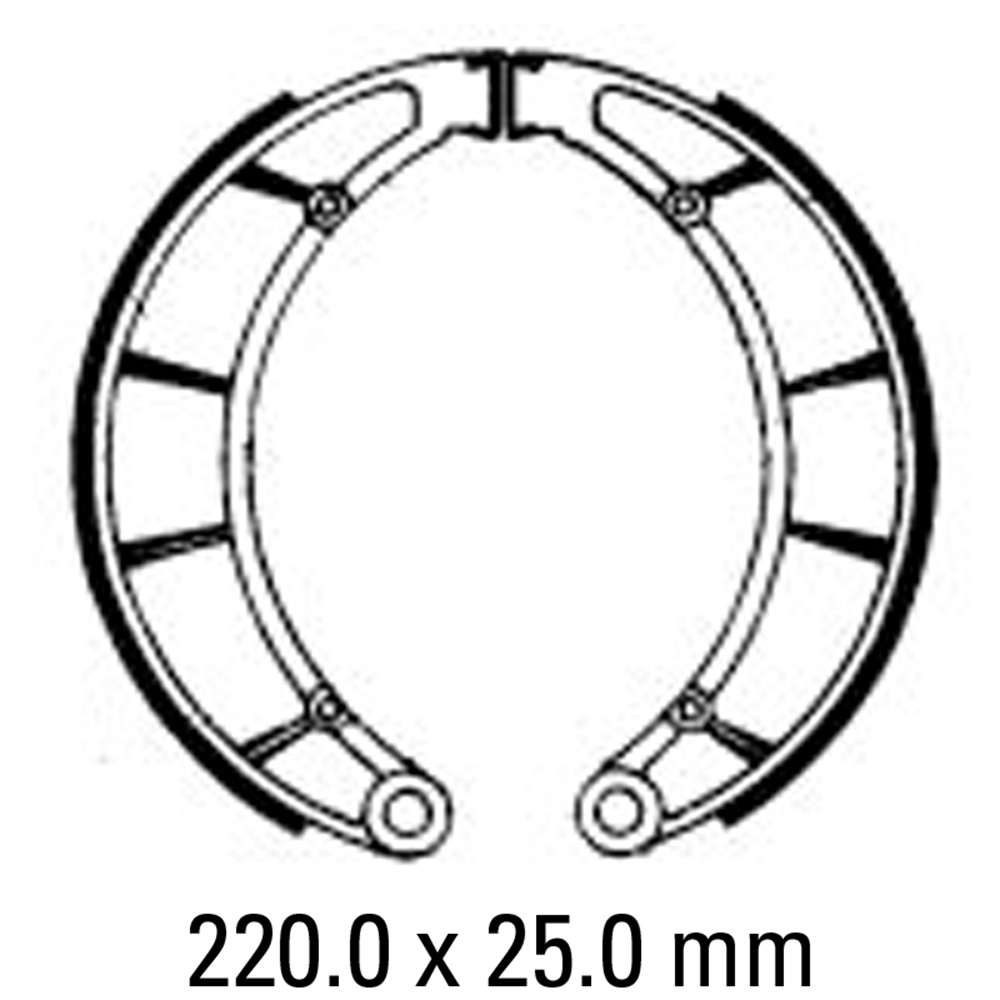 FERODO BRAKE SHOE SET - FSB796