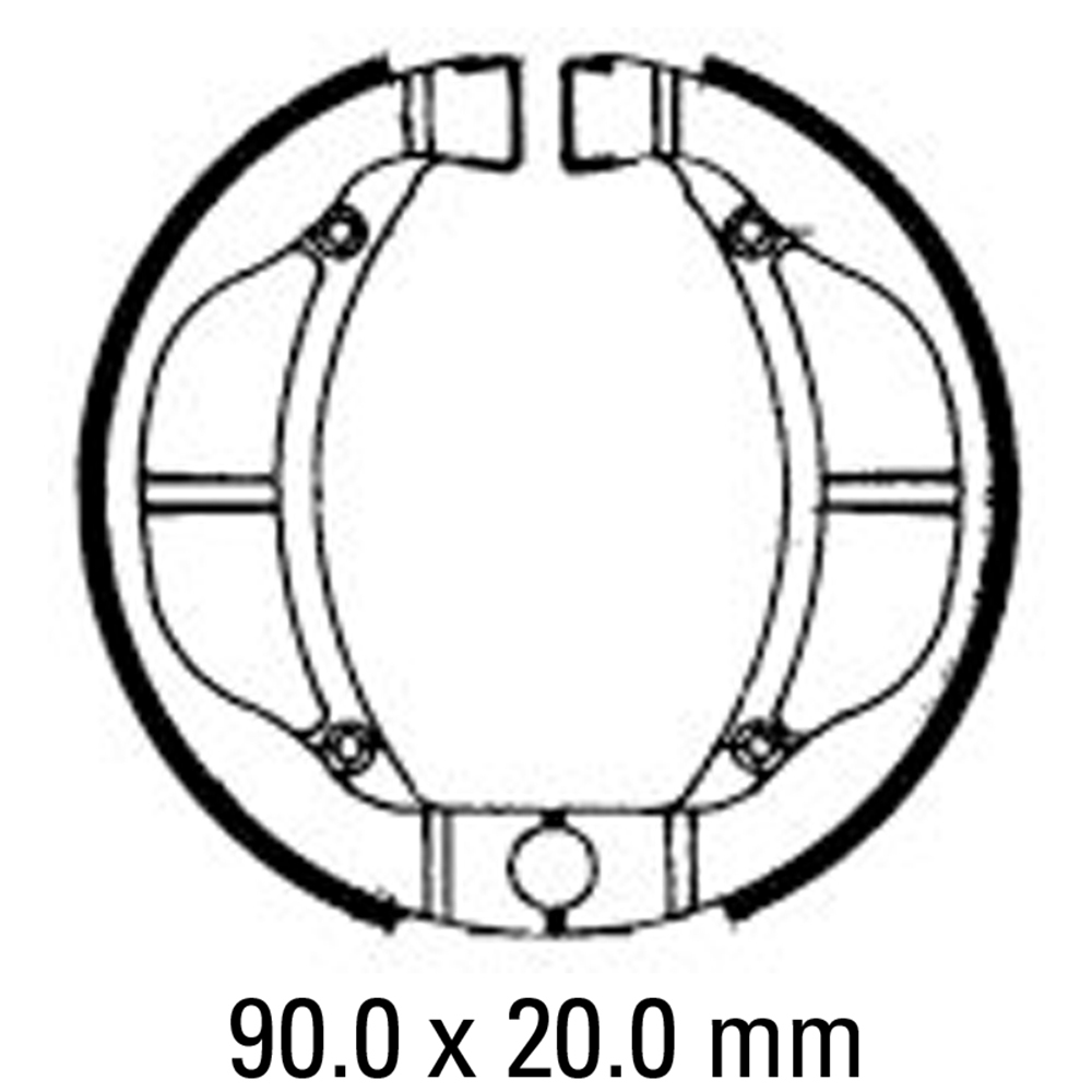 FERODO BRAKE SHOE SET - FSB802