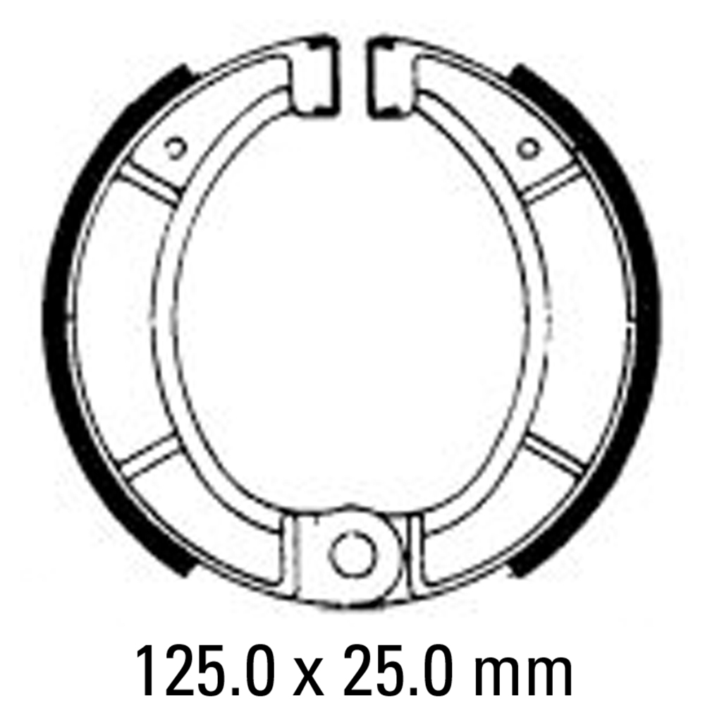 FERODO BRAKE SHOE SET - FSB807