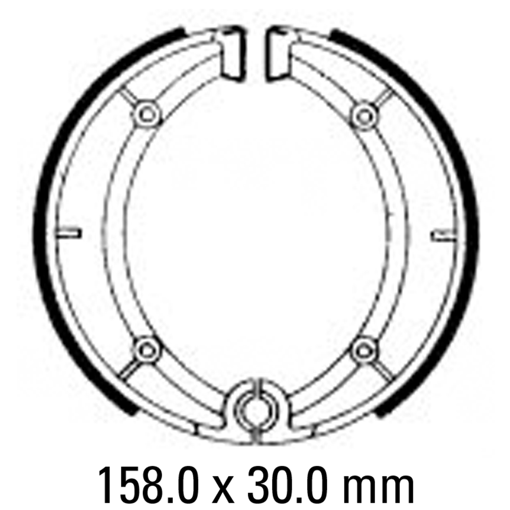 FERODO BRAKE SHOE SET - FSB818