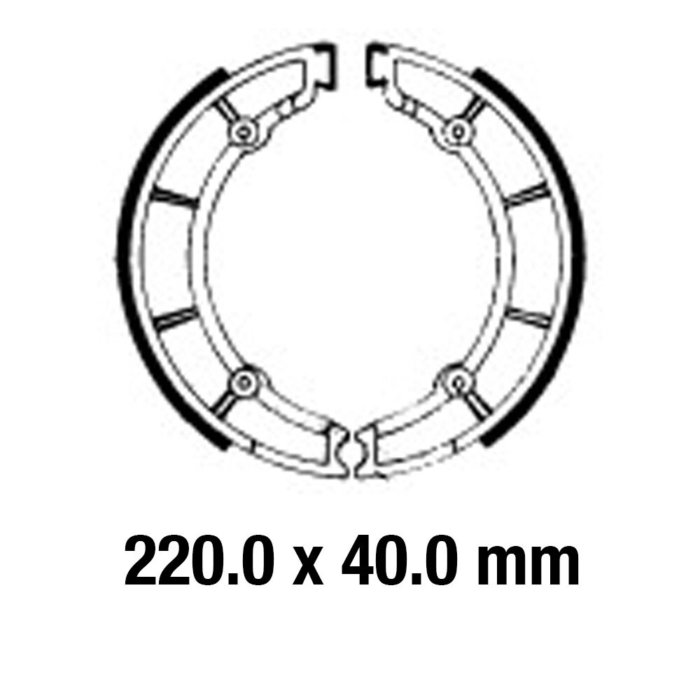 FERODO BRAKE SHOE SET - FSB881