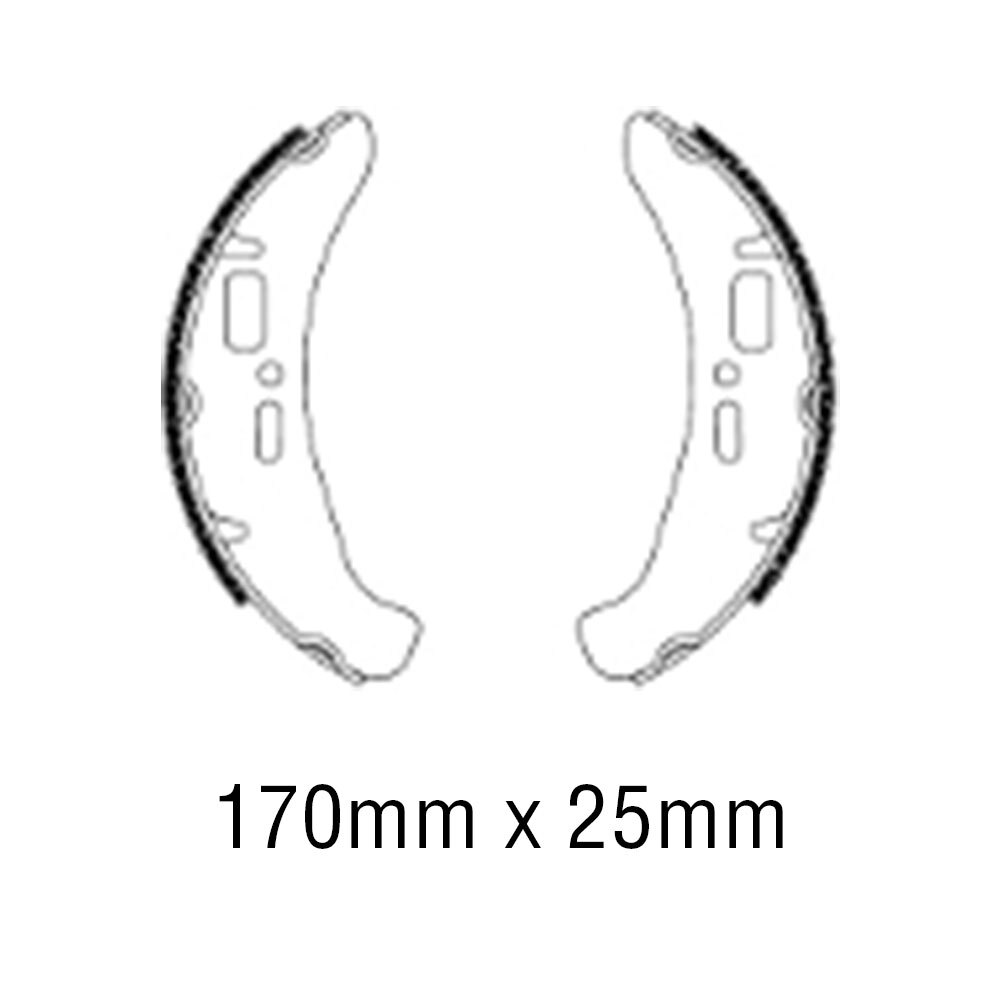 FERODO BRAKE SHOE SET - FSB892EF [ECO FRICTION]