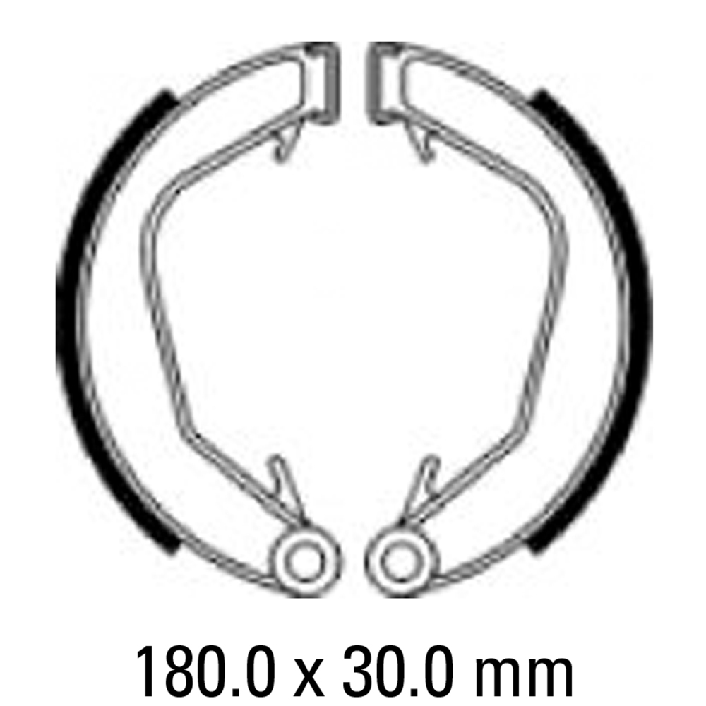 FERODO BRAKE SHOE SET - FSB922 [NORTON R - 180 X 30MM]