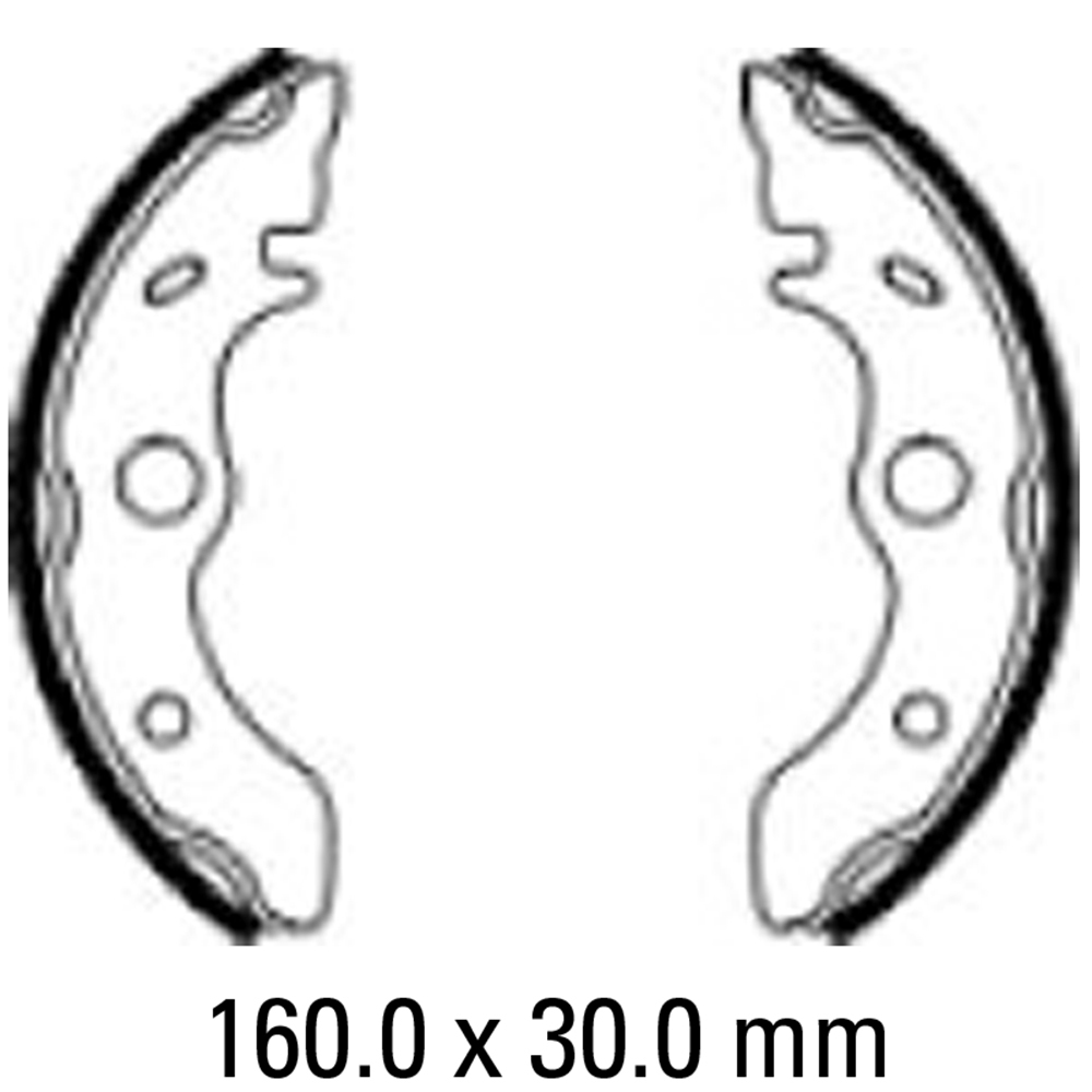 FERODO BRAKE SHOE SET - FSB932 [NO SPRINGS]