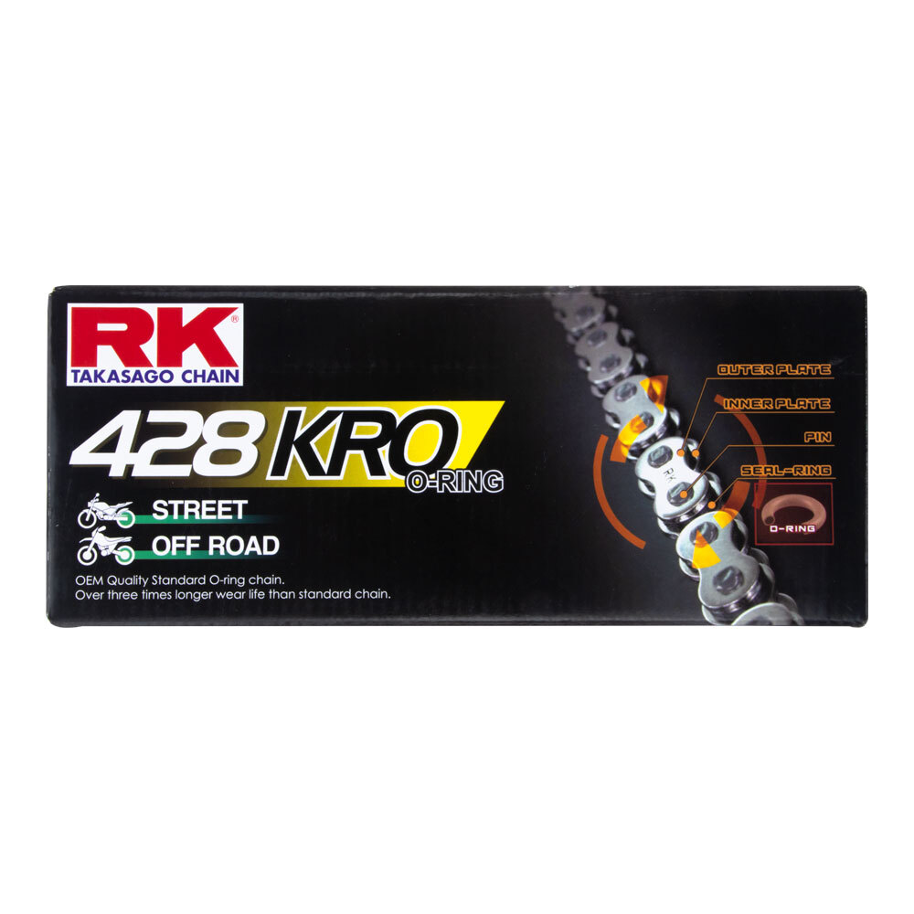 RK CHAIN 428KRO-126L (REPLACES 428 SO)