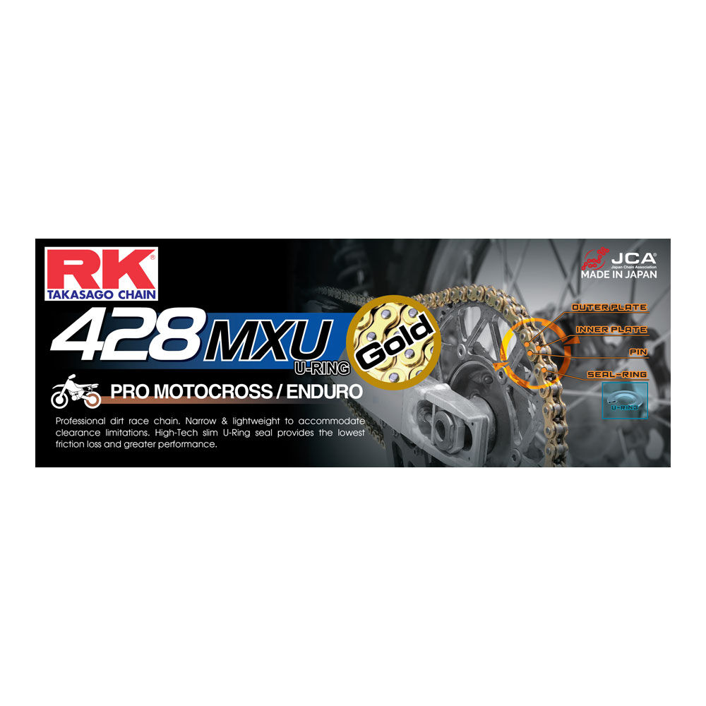 RK CHAIN GB428MXU-136L GOLD