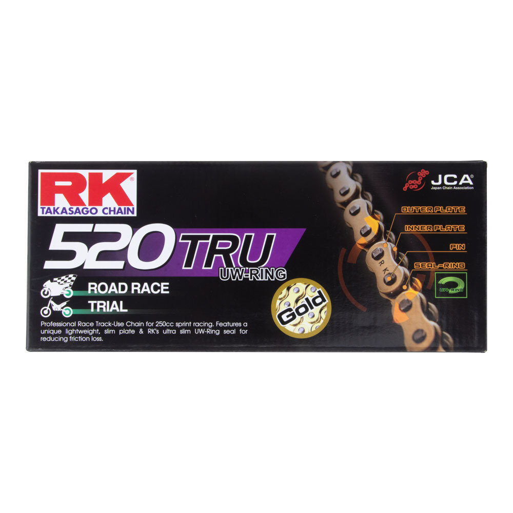 RK CHAIN - GB520TRU-120L GOLD