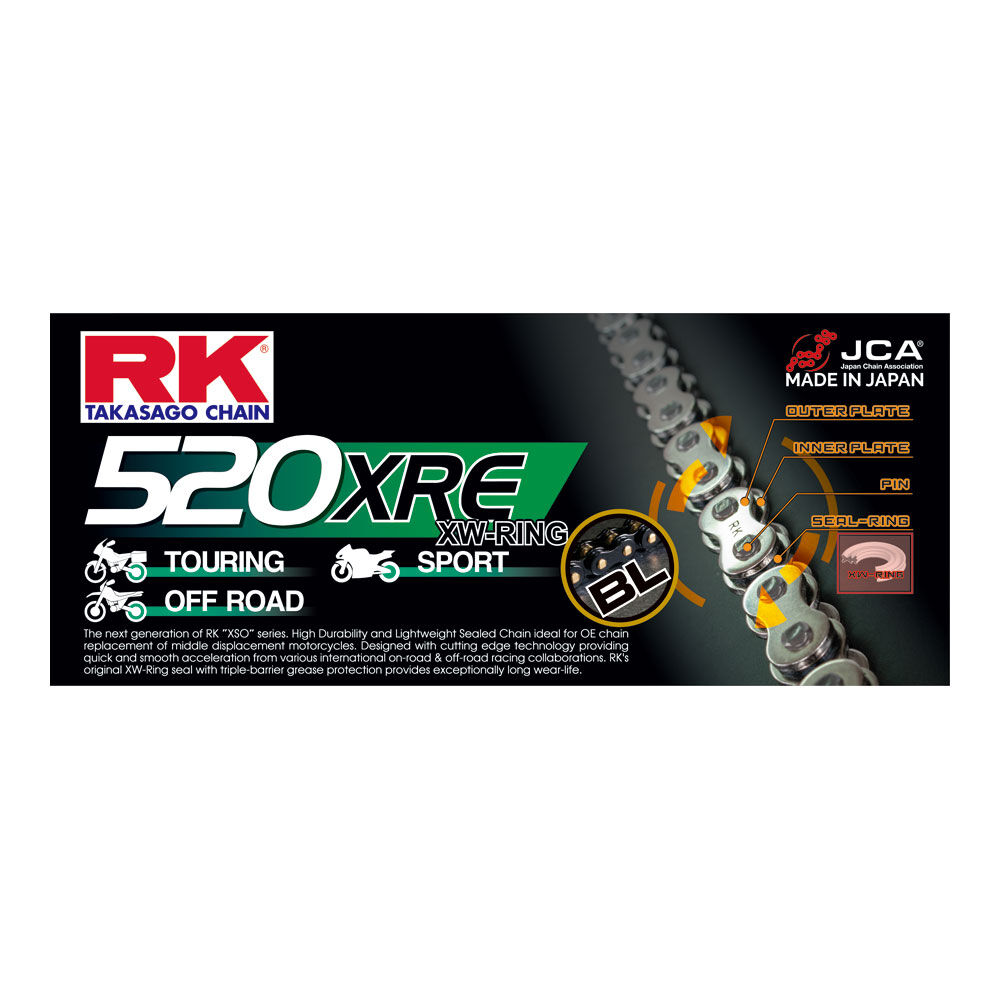 RK CHAIN BL520XRE-120L BLACK