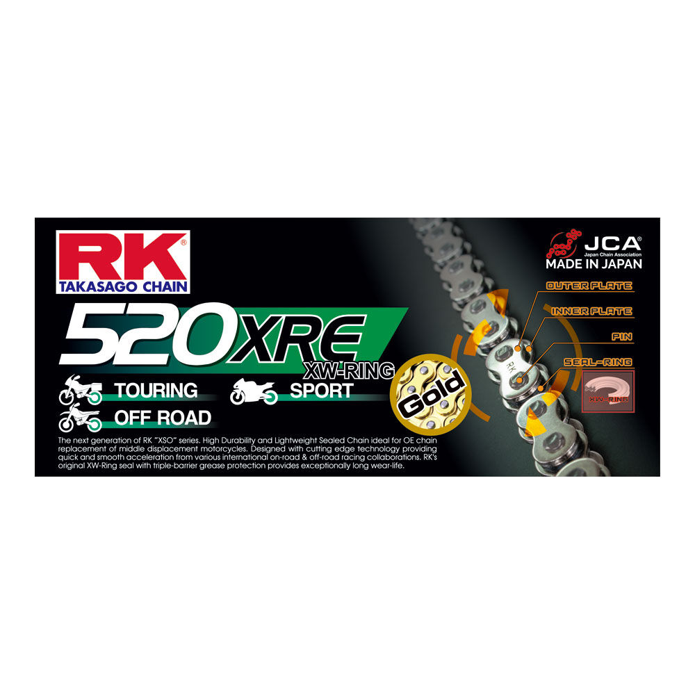 RK CHAIN GB520XRE-120L GOLD