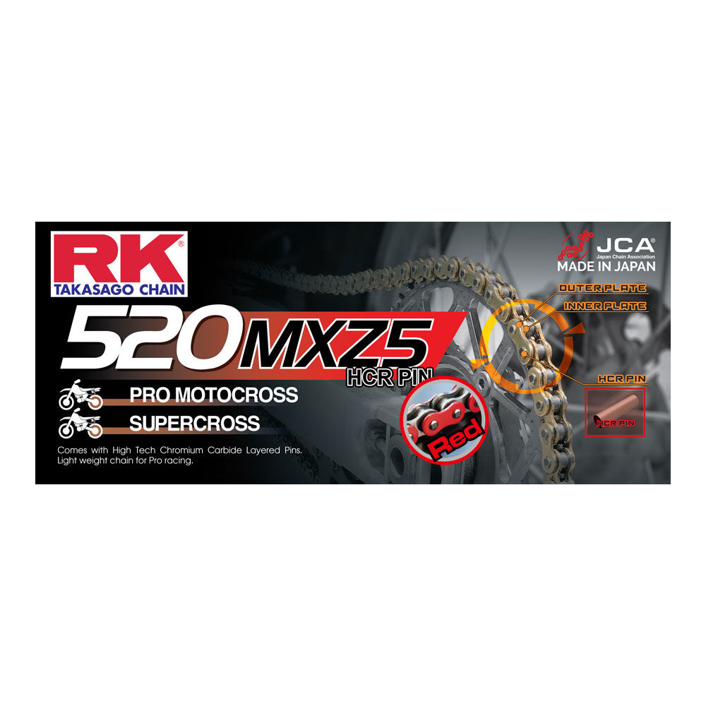 RK CHAIN 520MXZ5-120L RED