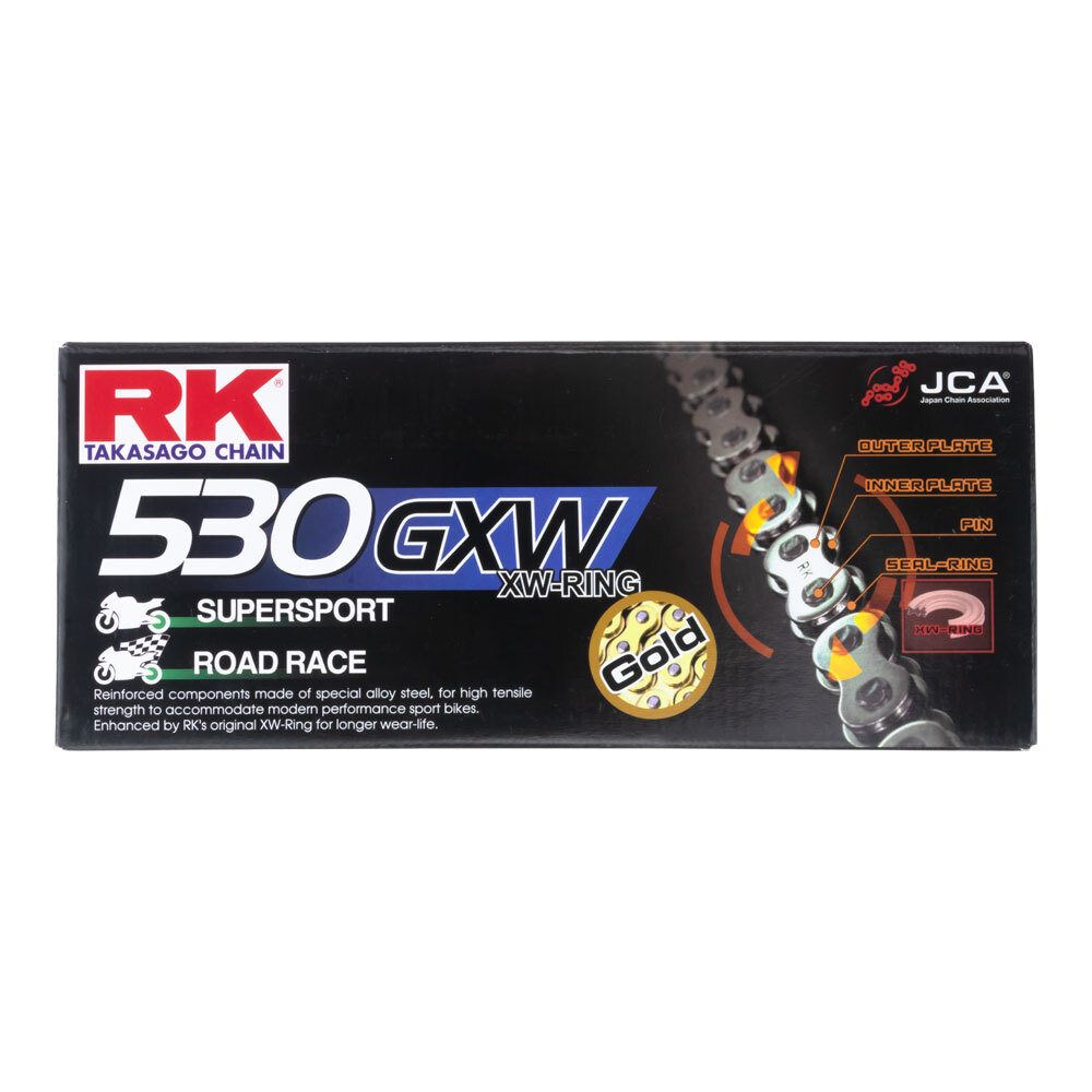 RK CHAIN 530GXW 120L GOLD