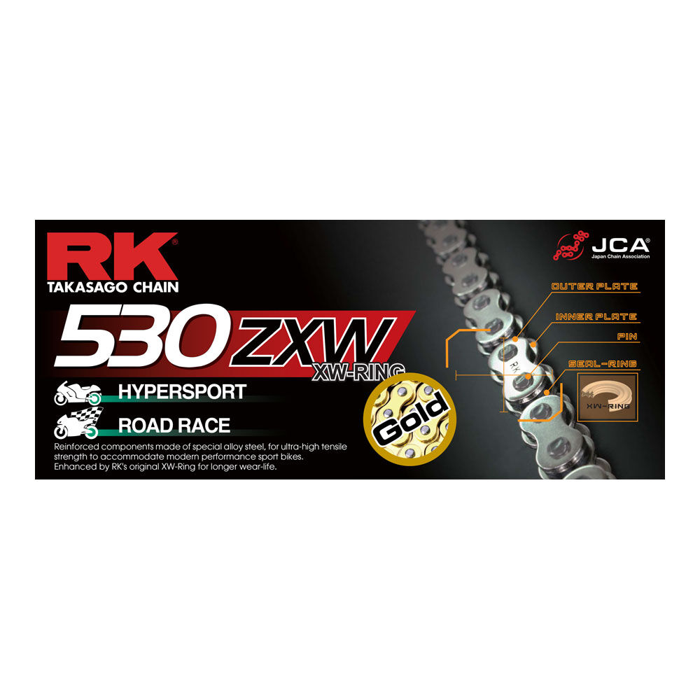 RK CHAIN GB530ZXW-120L GOLD