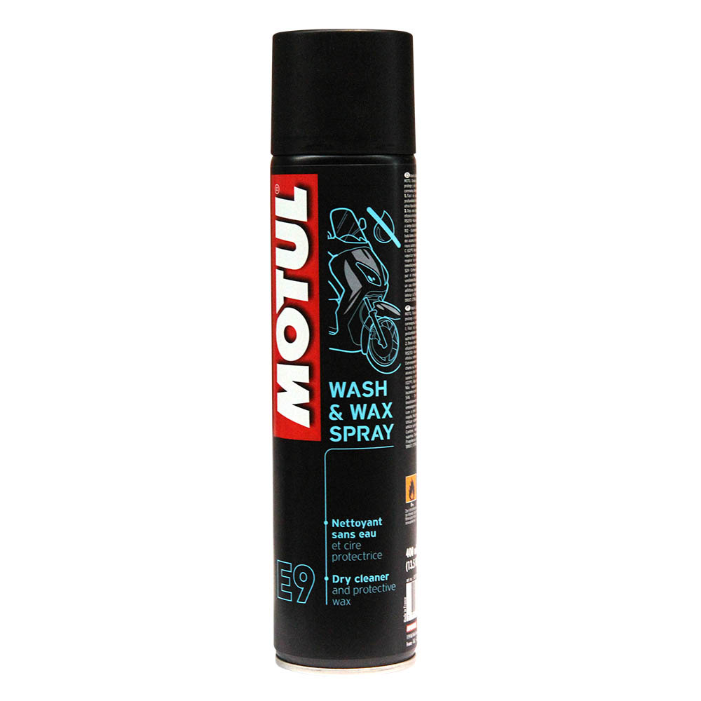 MOTUL E9 WASH & WAX 400ML CTN12 (DG2.1 - UN1950) AEROSOL 