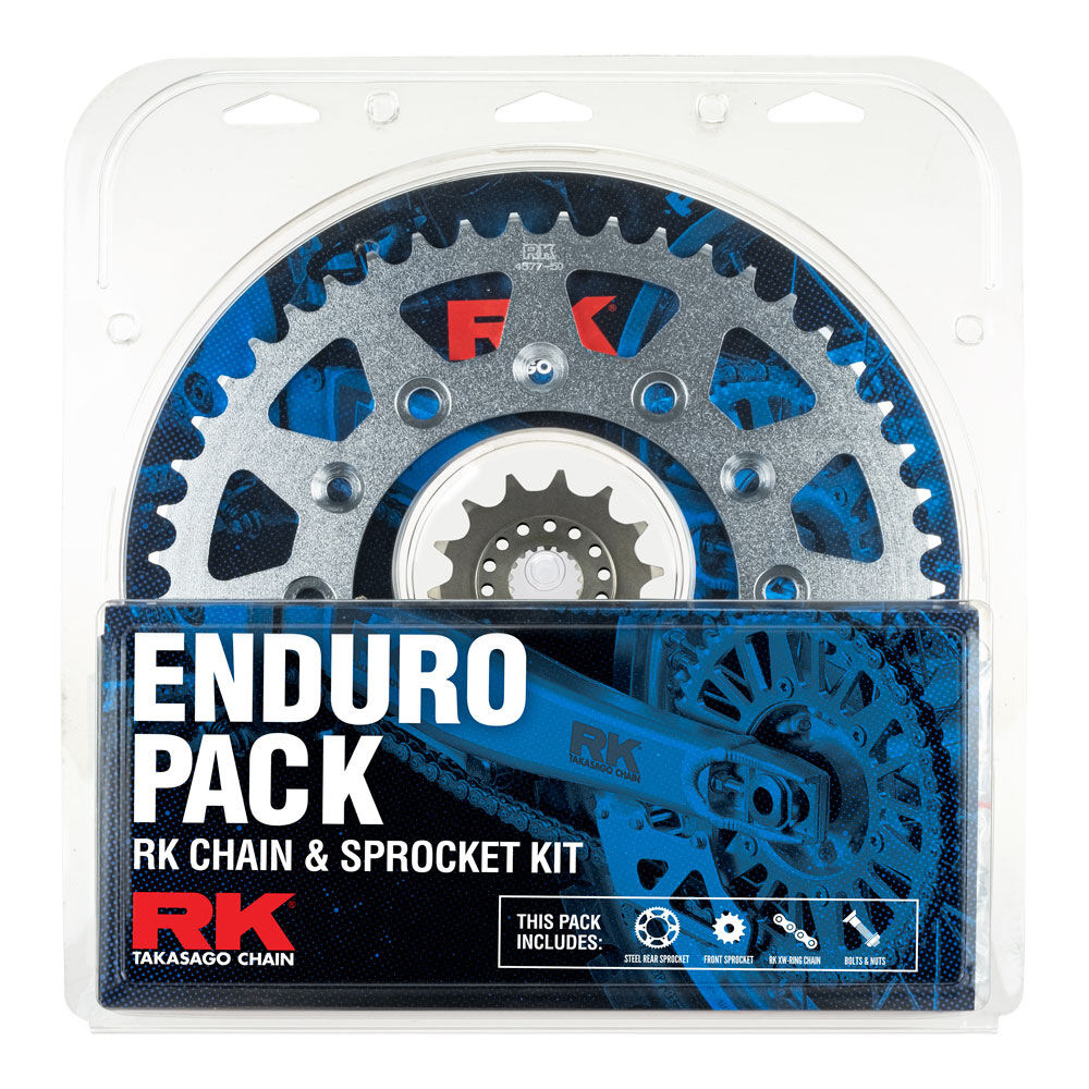 ENDURO PACK - RK CHAIN & SPR KIT - STEEL - 14/50 CRF450X/RX 02-25