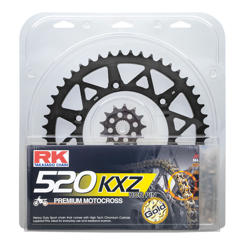 LITE PK - RK CHAIN & SPR KIT BLACK 13/48 CRF450 02-25 / CRF250 22-25