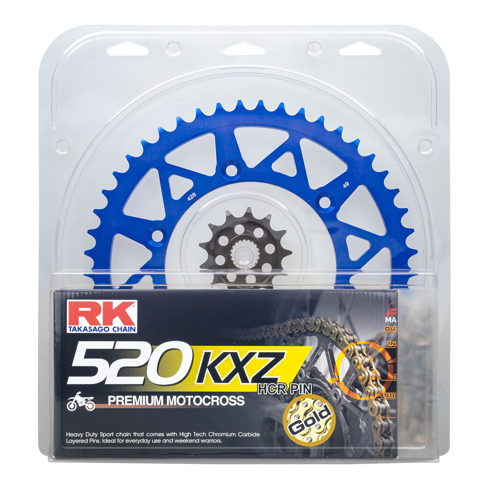 LITE PACK - RK CHAIN & SPR KIT BLUE 13/51 YZ250F 01-25