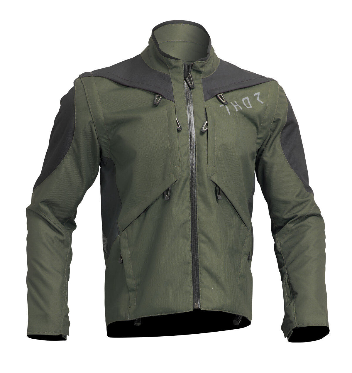 Thor 2024 Terrain Army/Charcoal Textile Jacket - 2XL