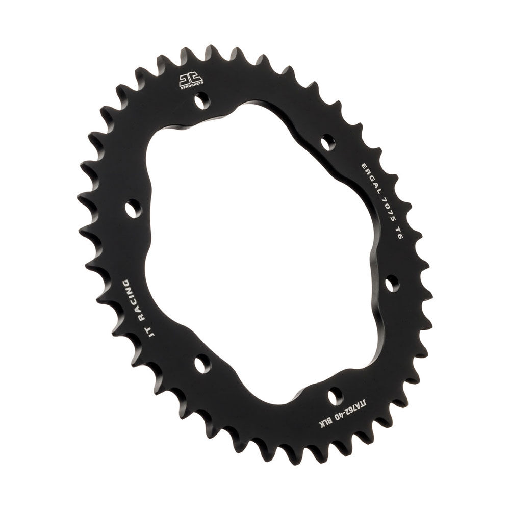 JT REAR ALLOY SPROCKET - BLACK - 43T 520P - 760 OR 770 ADAPTOR REQ