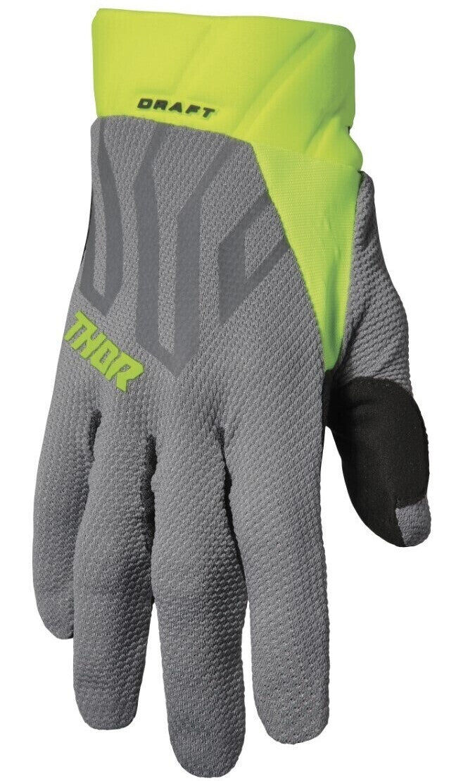 Thor 2024 Draft Grey/Acid Gloves - XL
