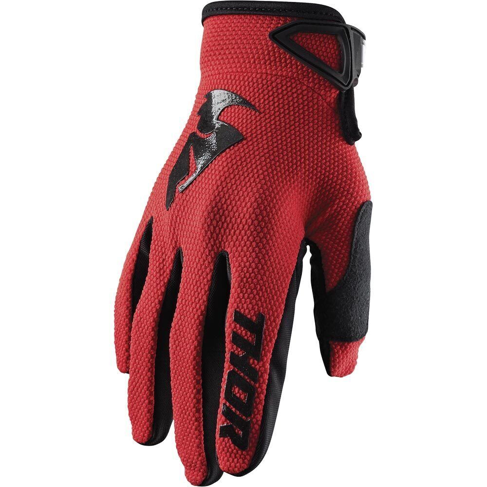 Thor 2024 Sector Red/Black Youth Gloves - 2XS
