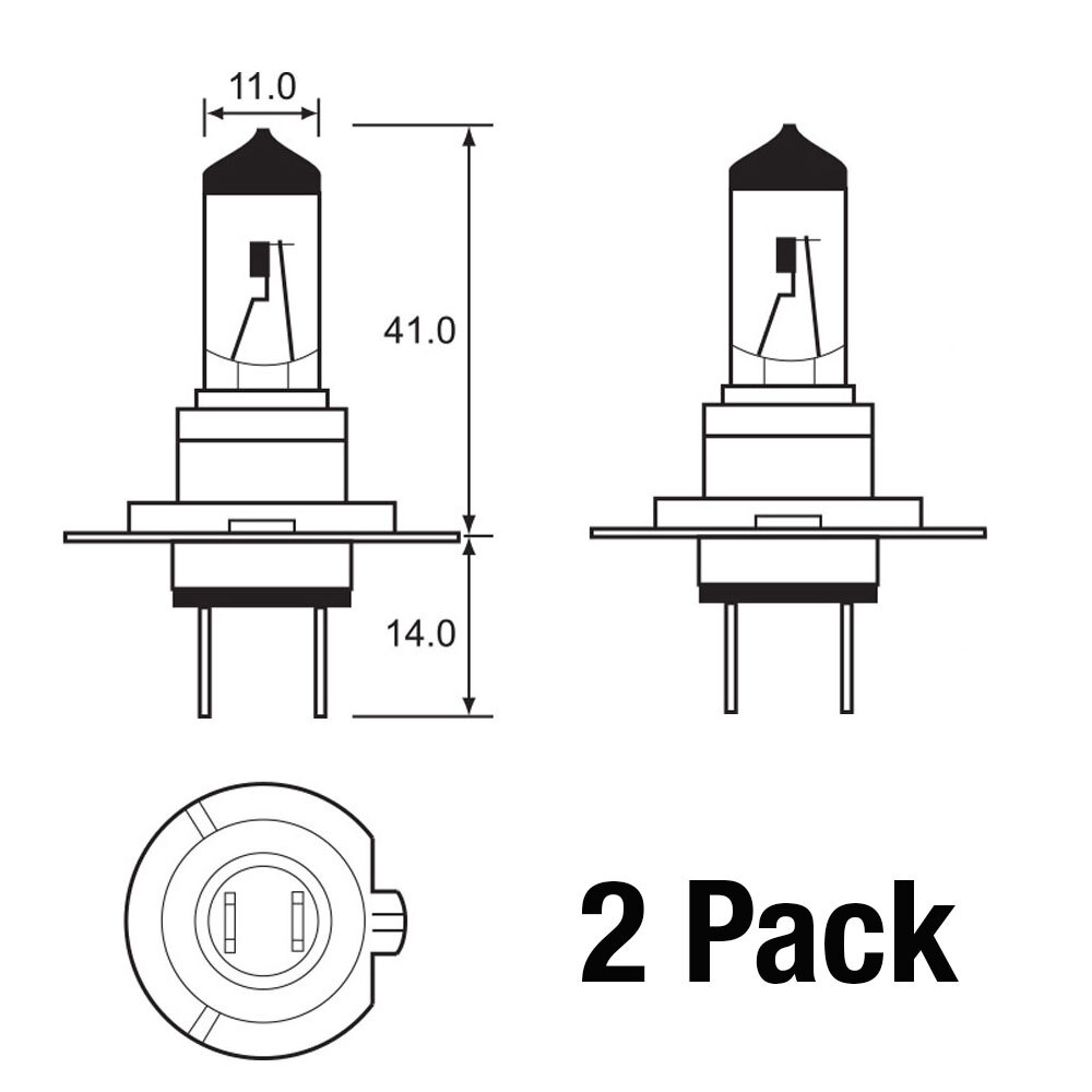 BULB - TUNGSRAM Megalight Ultra +90 12V 55W - H7 - PX26D (2 PK)