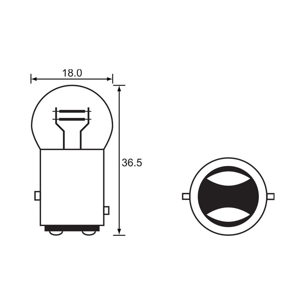 BULB - STOP TAIL 12V 21/5W - BAY15D - A2641G18 (min 10 buy)