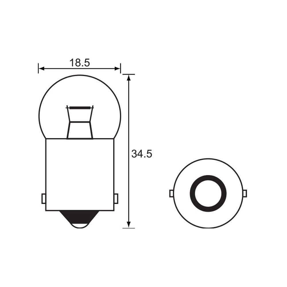 BULB - INDICATOR YELLOW 12V 23W - BA15S (min 10 Buy)