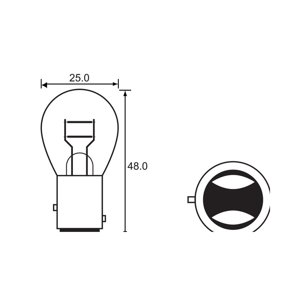 BULB - STOP TAIL 6V 21/5W - BAY15D - A2621 (min 10 buy)