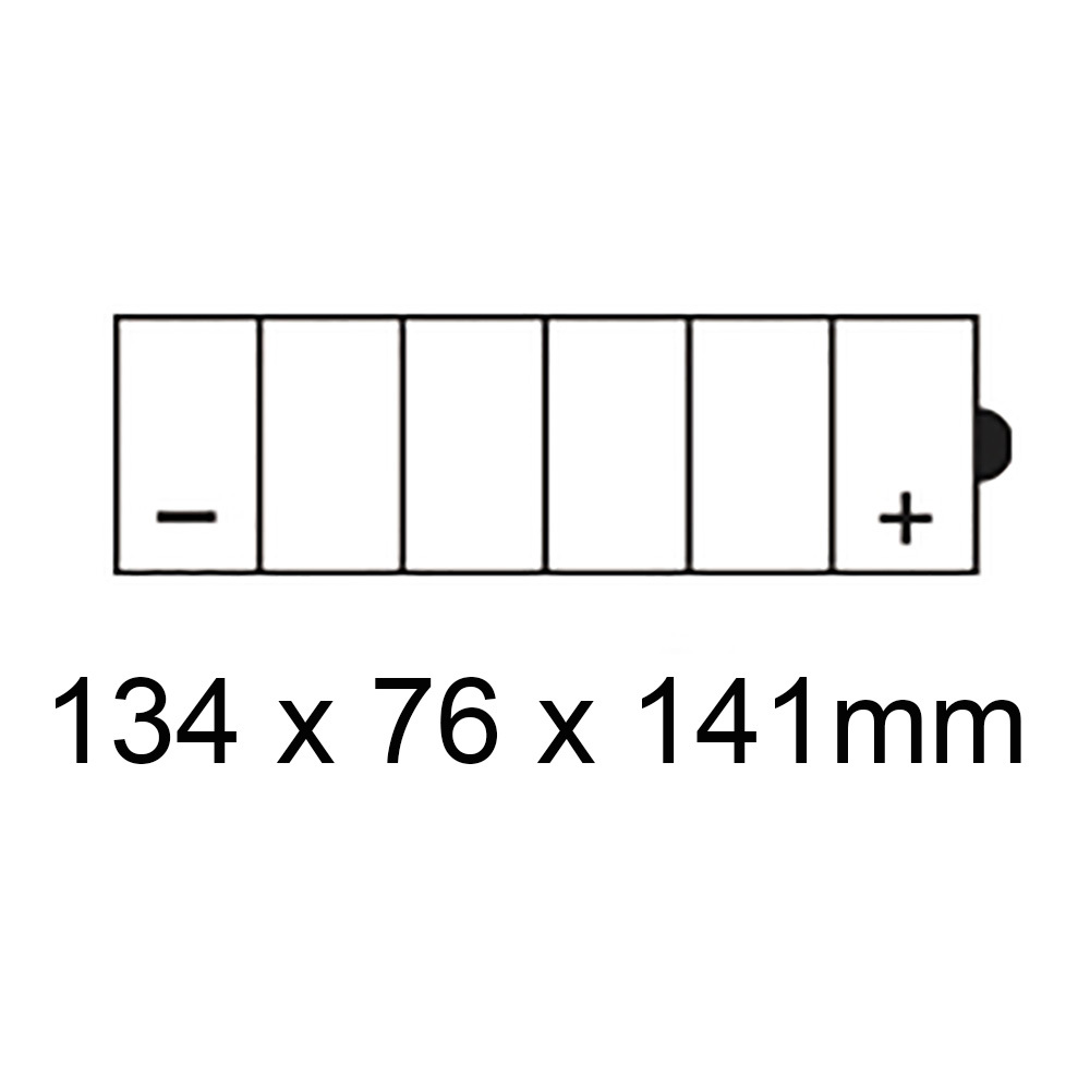 BATTERY 12V WAP: 12N7D-3B [7AH] CTN4/6 (DG8.2 - UN2796)