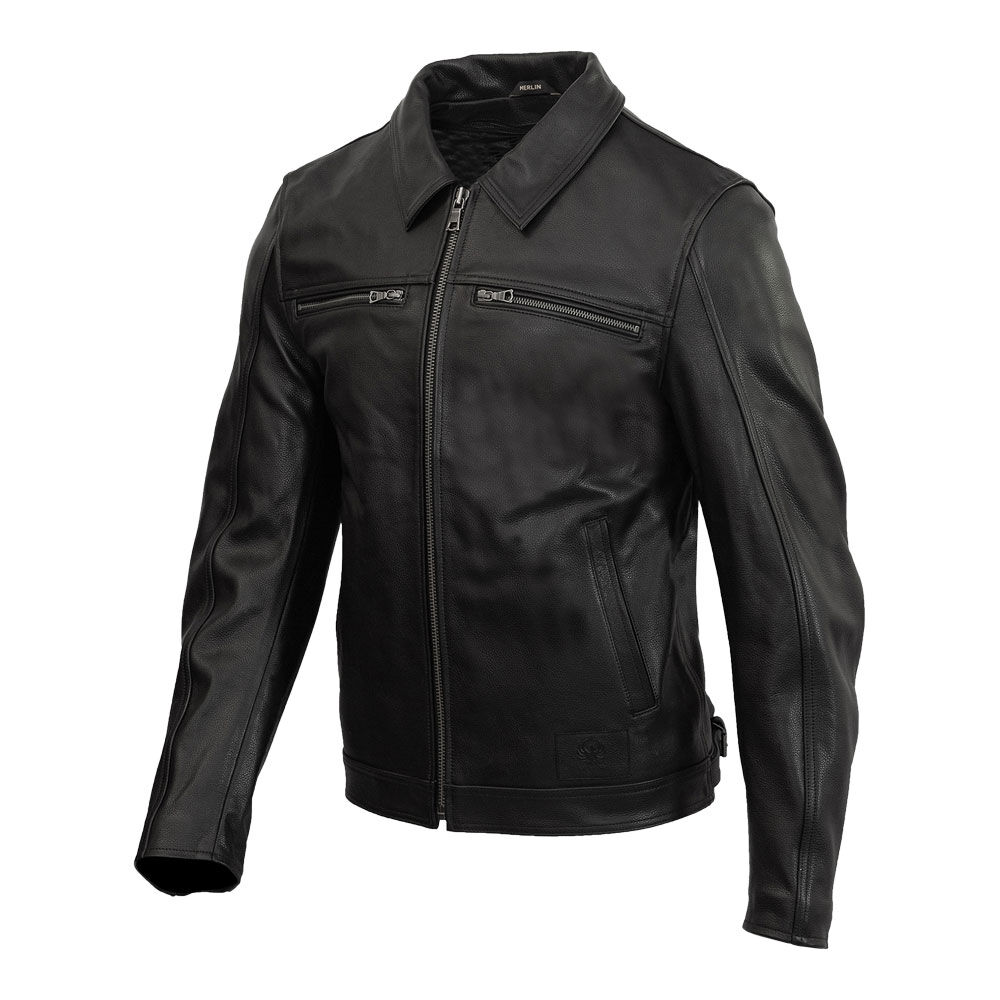 Merlin Jacket Kingsbury D3O Leather Black 38 S 104908