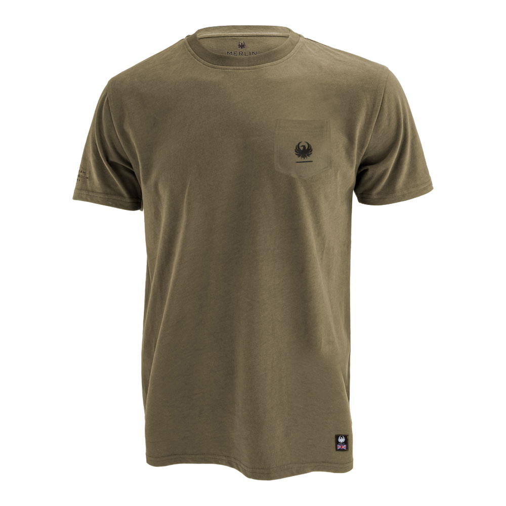 Merlin T-shirt Walton Khaki S 070532