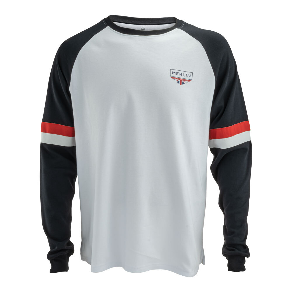 Merlin T-shirt L/S Durham Wht/ Blk S 070839