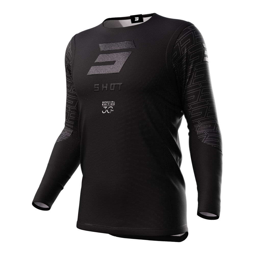 SHOT AEROLITE JERSEY LEGACY BLACK L (A08-12A2-B01-10)