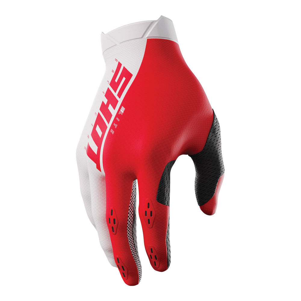 SHOT LITE GLOVES RED/WHITE 08/S