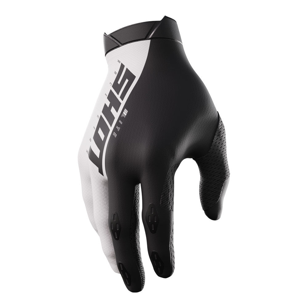 SHOT LITE GLOVES BLACK/WHITE 09/M