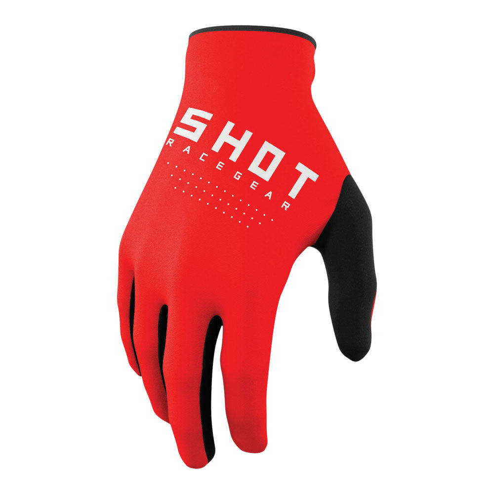 SHOT GLOVES RAW RED 10