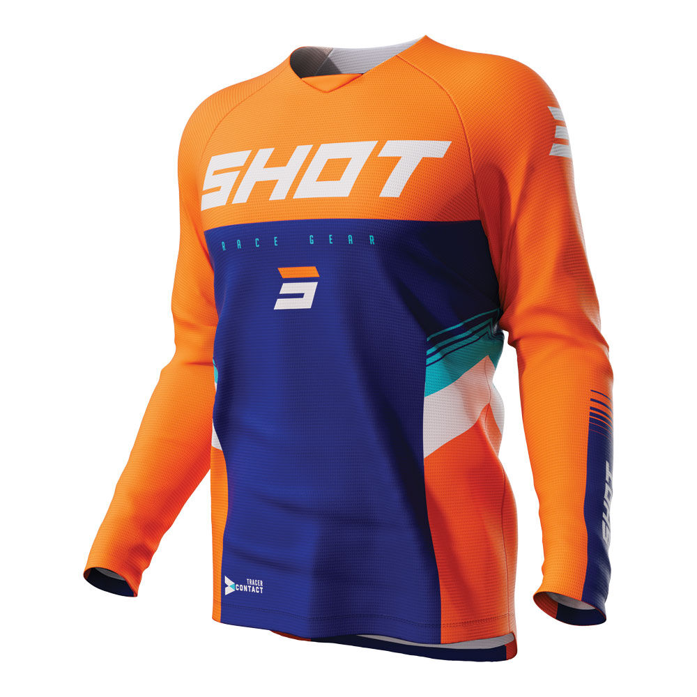 SHOT KIDS RAW JERSEY TRACER NEON ORG 10/11