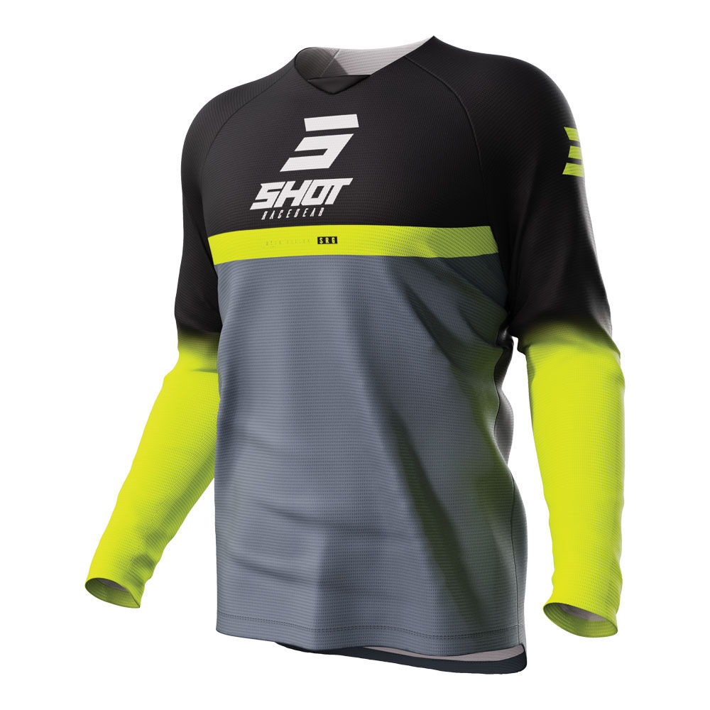 SHOT KIDS RAW JERSEY REFLEX BLACK 10/11