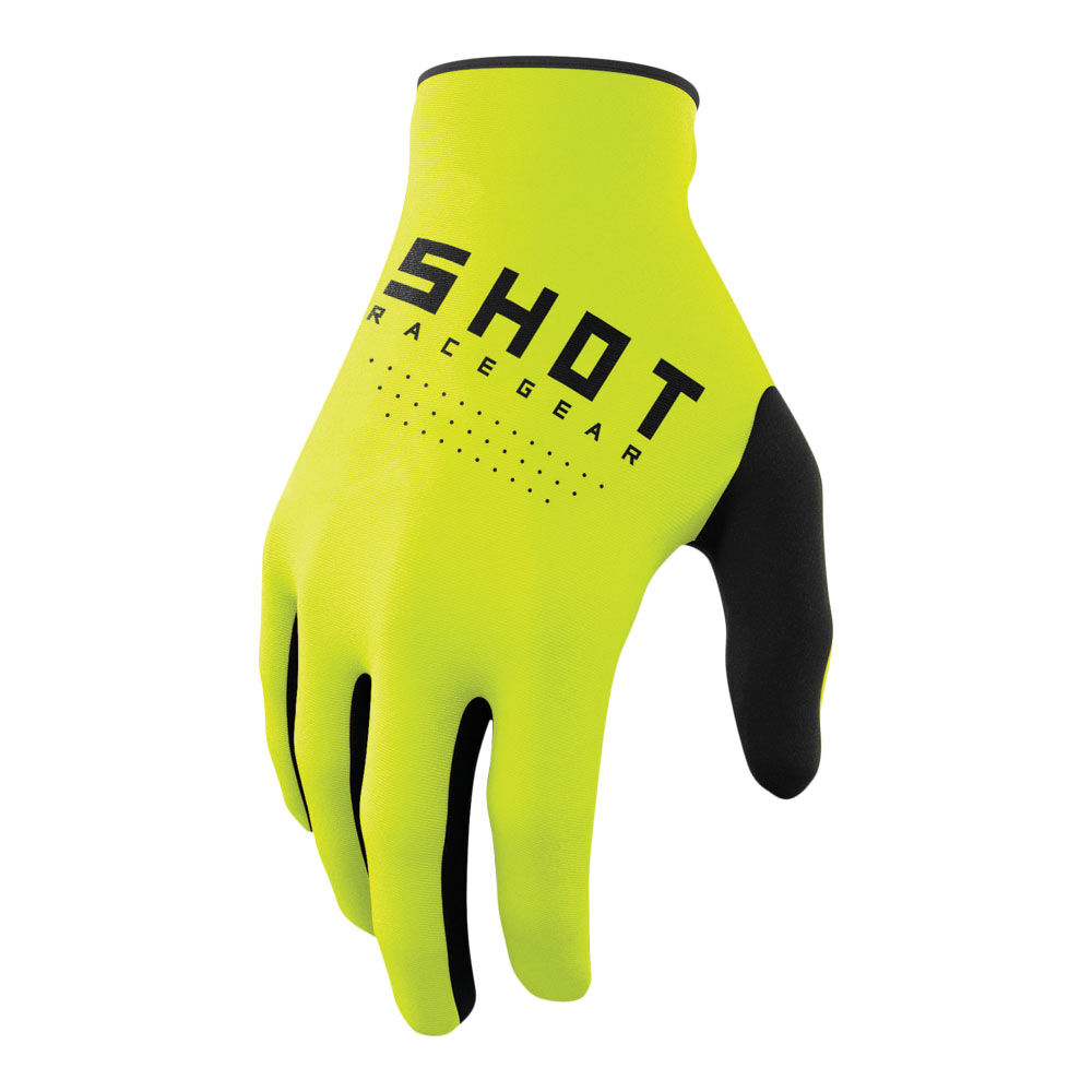 SHOT KIDS RAW GLOVES NEON YELLOW 8/9