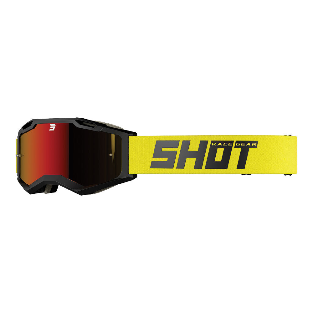 SHOT IRIS 2.0 SOLID GOGGLES BLACK/YELLOW MATT