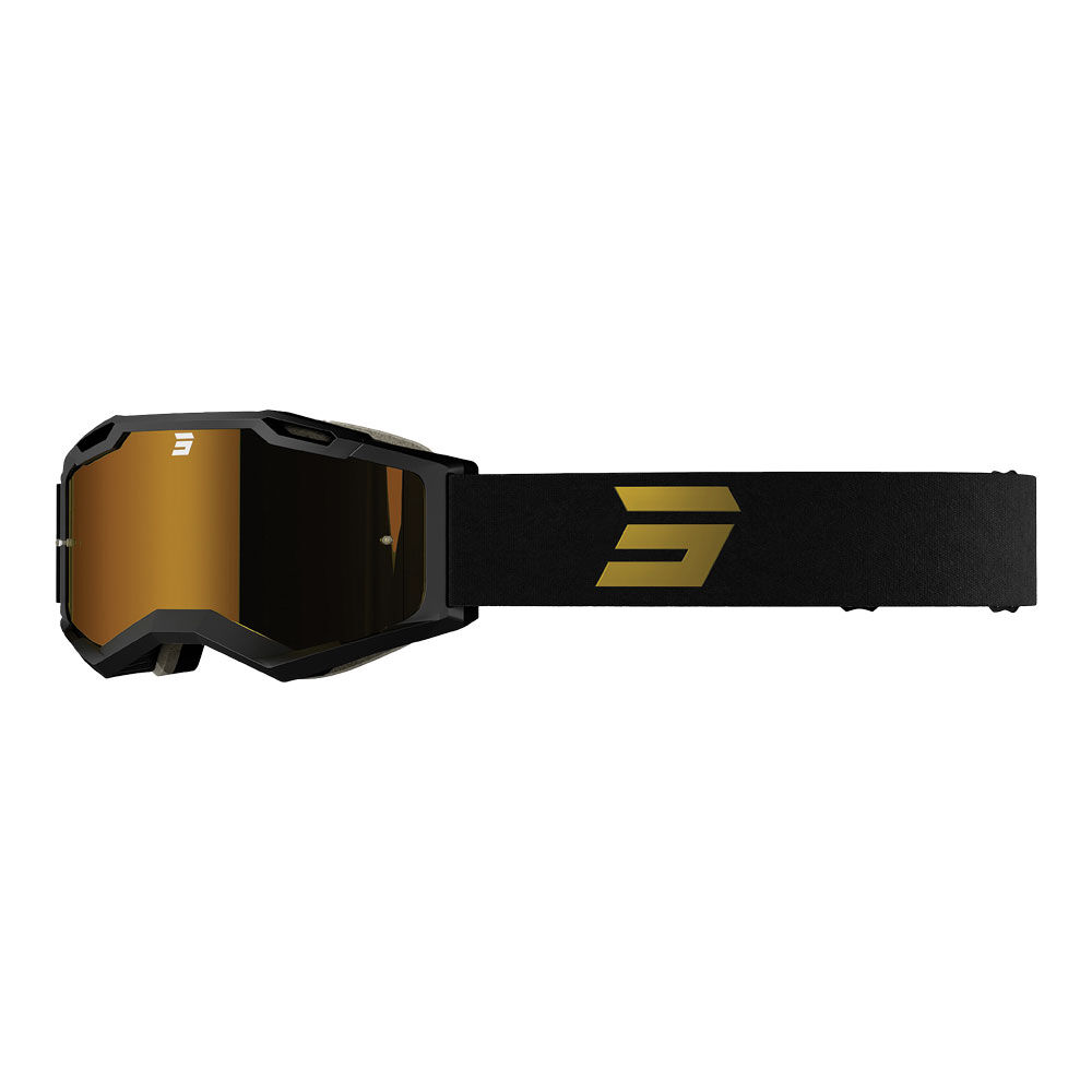 SHOT IRIS 2.0 TECH GOGGLES BLACK/GOLD GLOSS