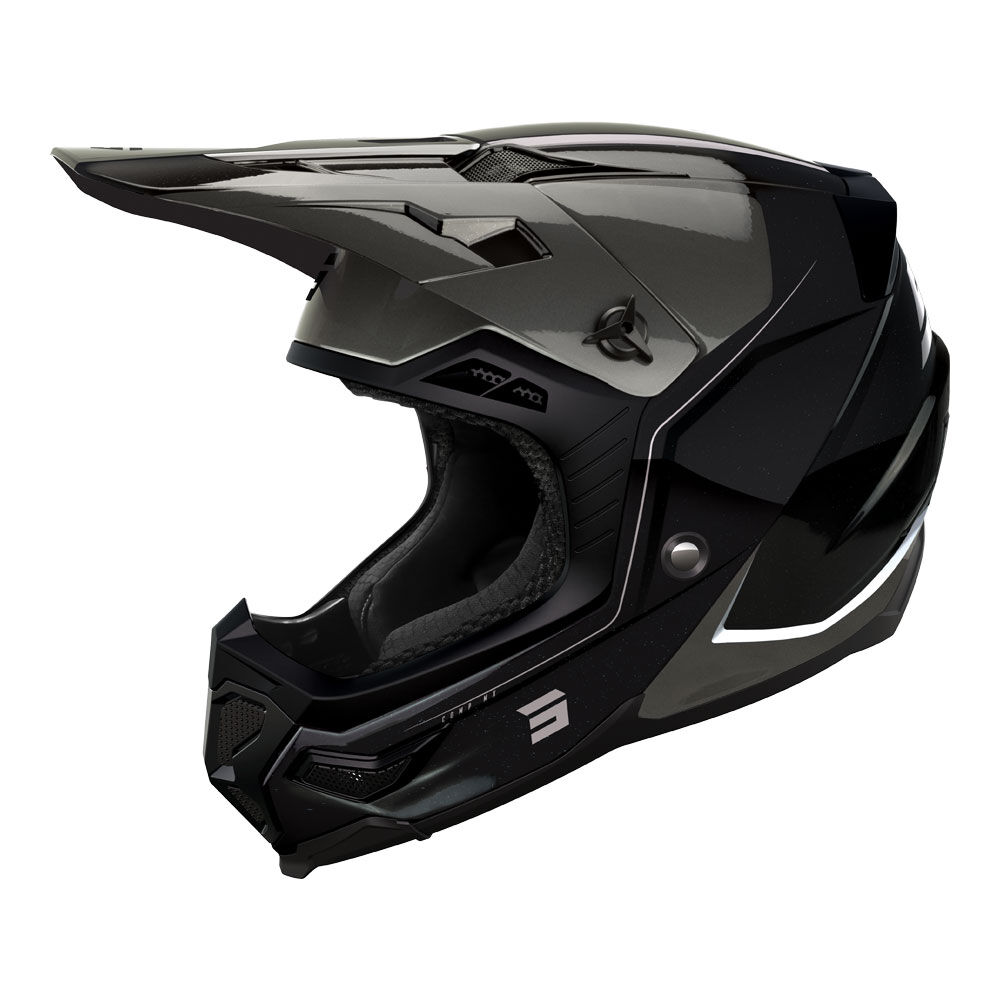 SHOT CORE COMP HELMET BLACK PEARLY S